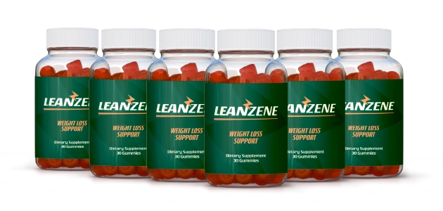 LeanZene supplement bottles - 6 pack